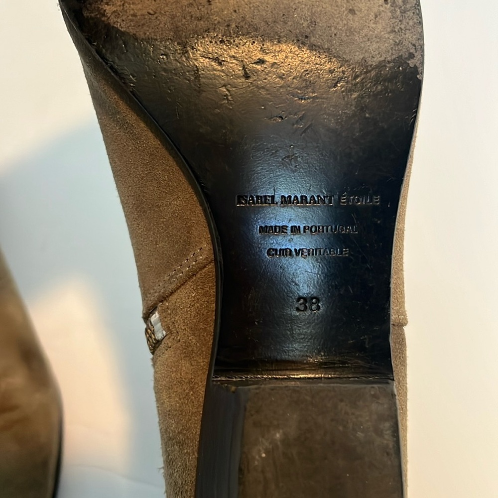 Isabel Marant Etoile Patsha Hey Jude Hazel Suede Chelsea Boots Size 38 E… - Picture 8 of 8